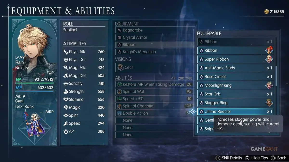 Ultima Reactor Accessory