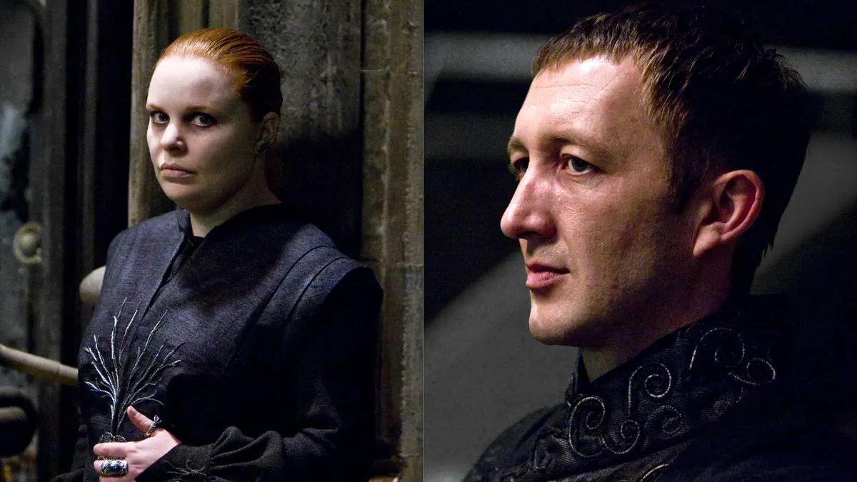 Alecto and Amycus Carrow in Harry Potter