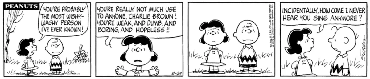 Lucy Berates Charlie Brown for No Reason