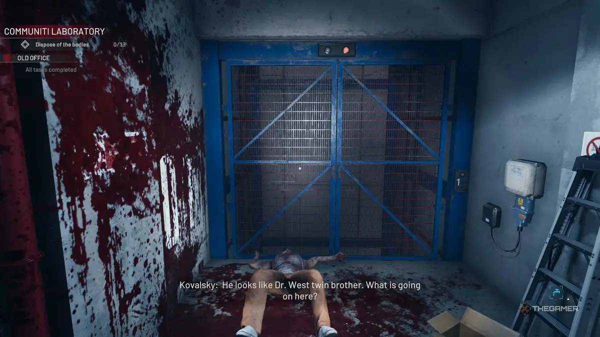 Crime| Scene Cleaner body in an elevator.