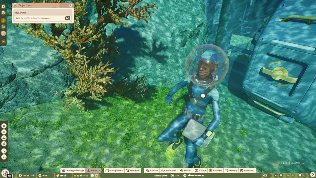 Swimming in Planet Zoo 2.