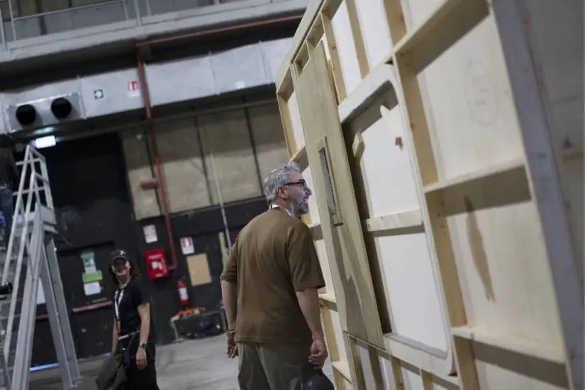 Jean Guesdon on the set of Netflix's Assassin's Creed.
