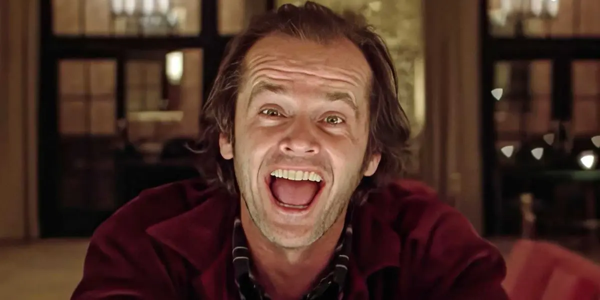 Jack Nicholson laughing in The Shining