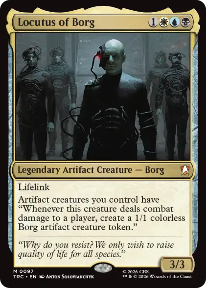 Locutus of Borg MTG Star Trek Card.