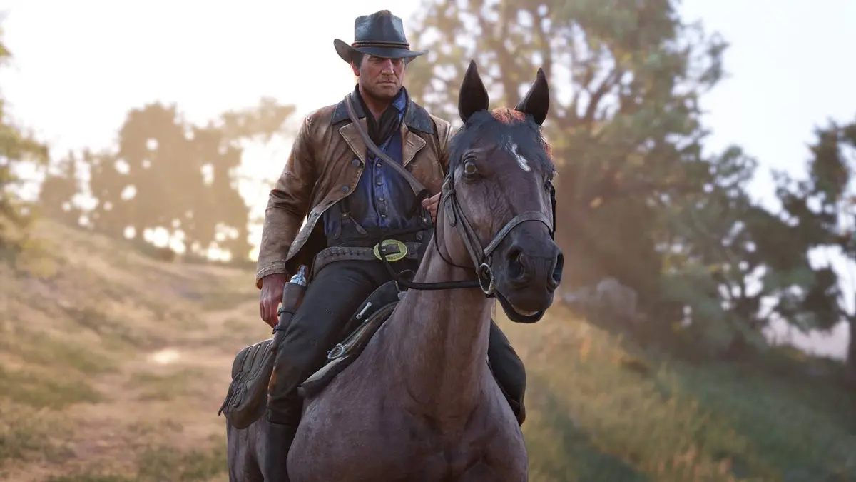 red dead redemption 2 Arthur Morgan on a horse