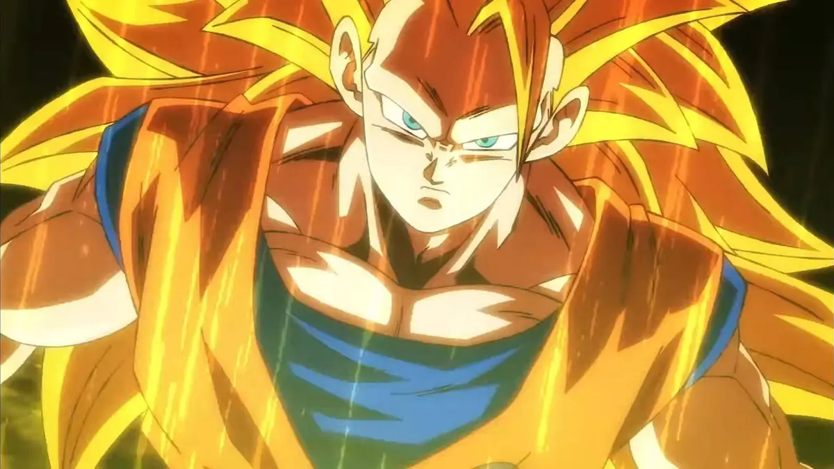 Super Saiyan 3 Goku in Dragon Ball Super Beerus Episode 2