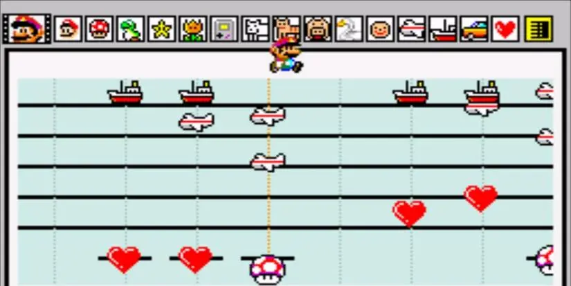 The composer program in Mario Paint.