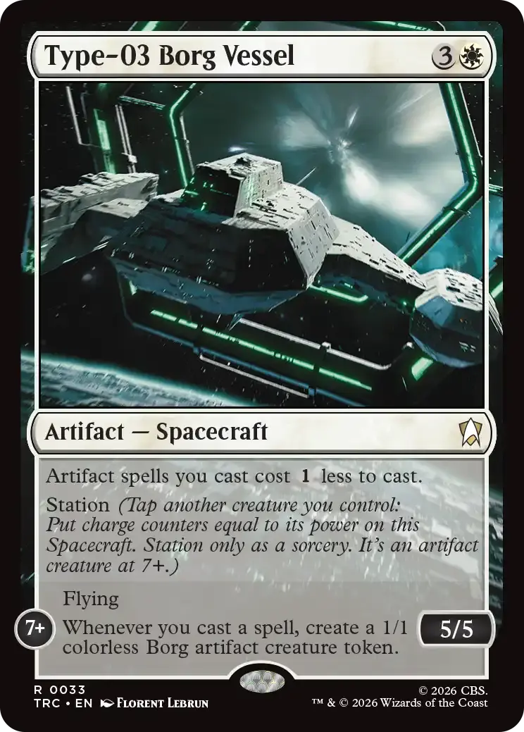 Type=03 Borg Vessel MTG card Star Trek.