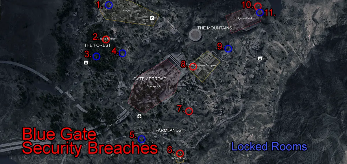 Blue Gate Security Breach Locations Updated
