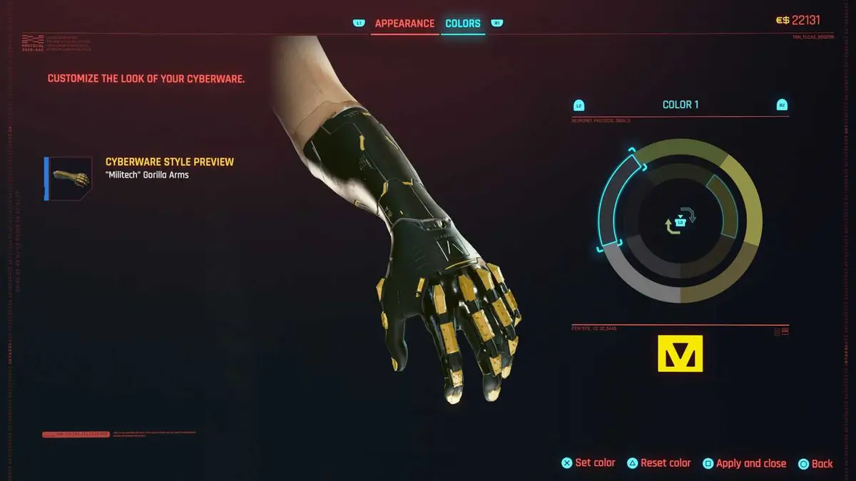How to Customize Cyberware in Cyberpunk 2077 (2)