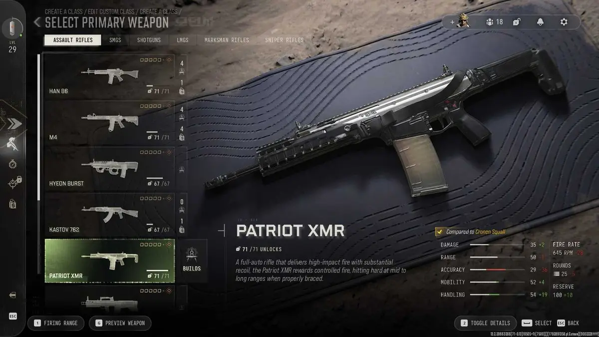 COD MW4 Patriot XMR preview