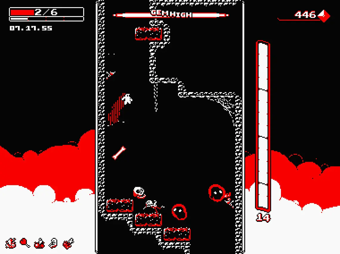 Скриншот Downwell