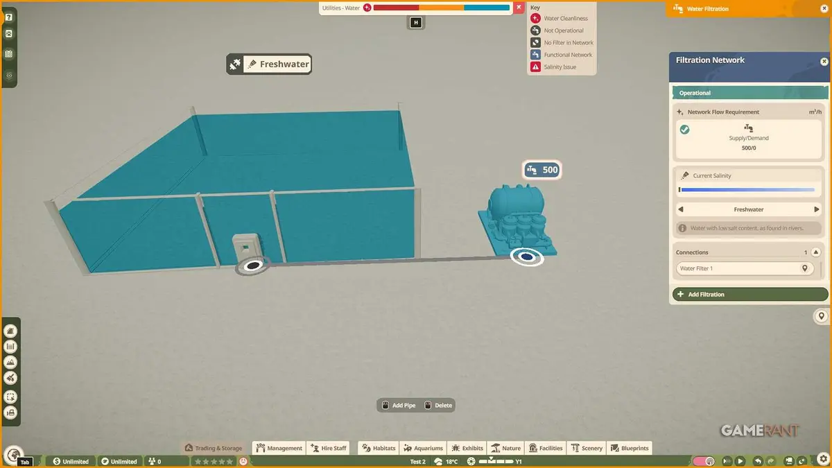 Planet Zoo 2 - Linking Filtration Network