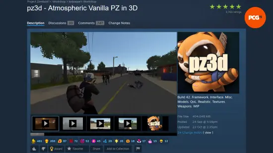 Project Zomboid 3D and first-person mods - pz3d on the Steam Workshop.