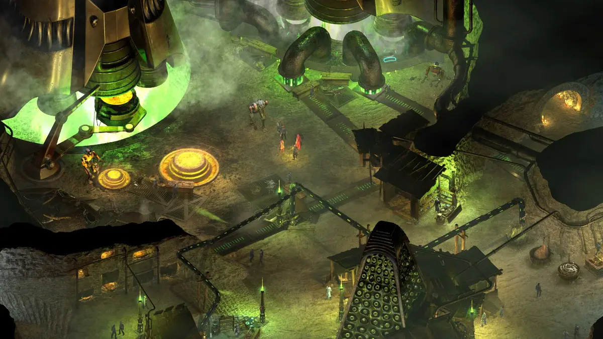 Exploring a city in Torment Tides Of Numenera (2016)