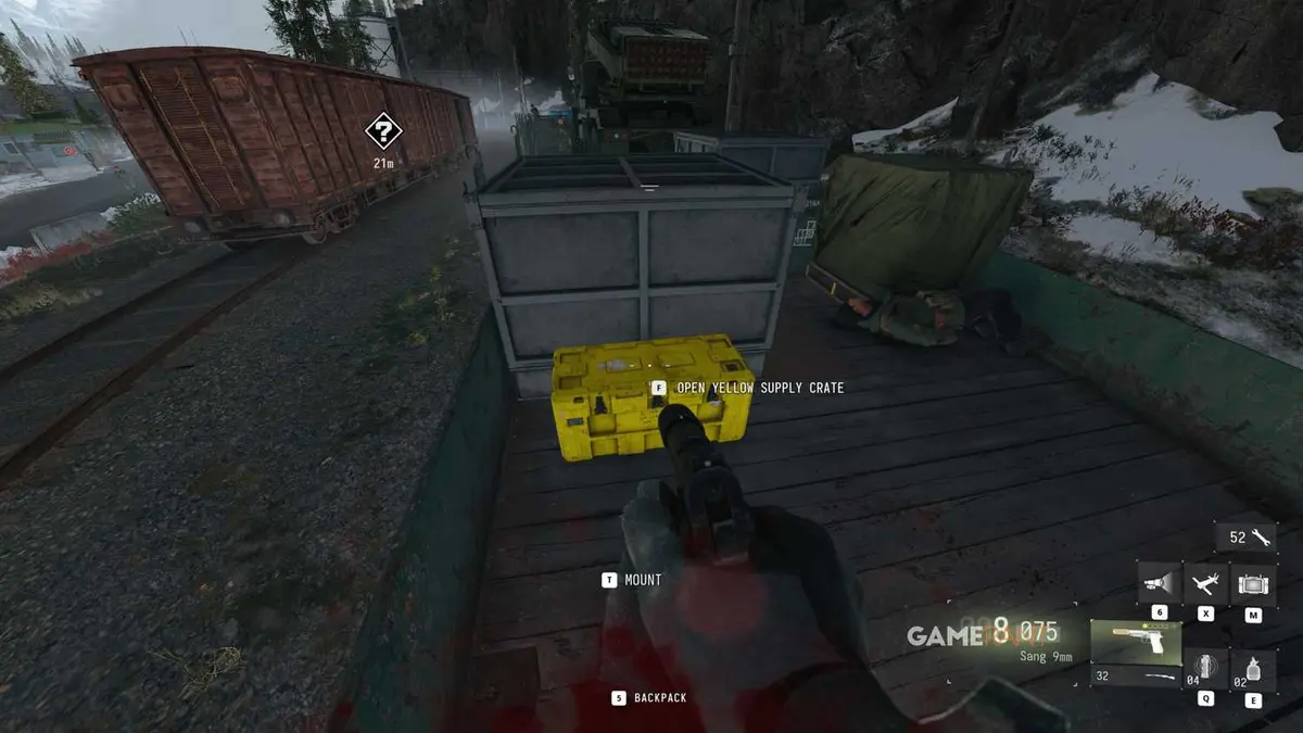 Train Yellow Crate - Stranded - Location - Modern Warfare 4 - 2