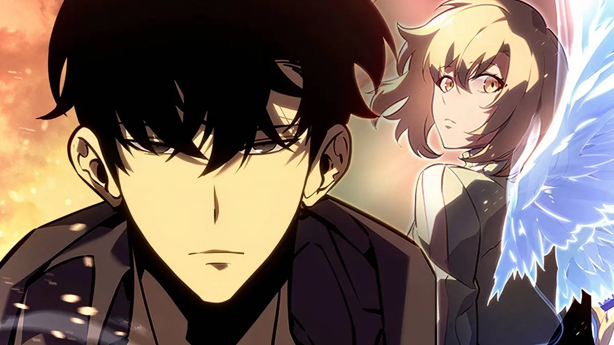 Sung Jinwoo and Cha Haein in Solo Leveling: Arise Hunter Origin manhwa