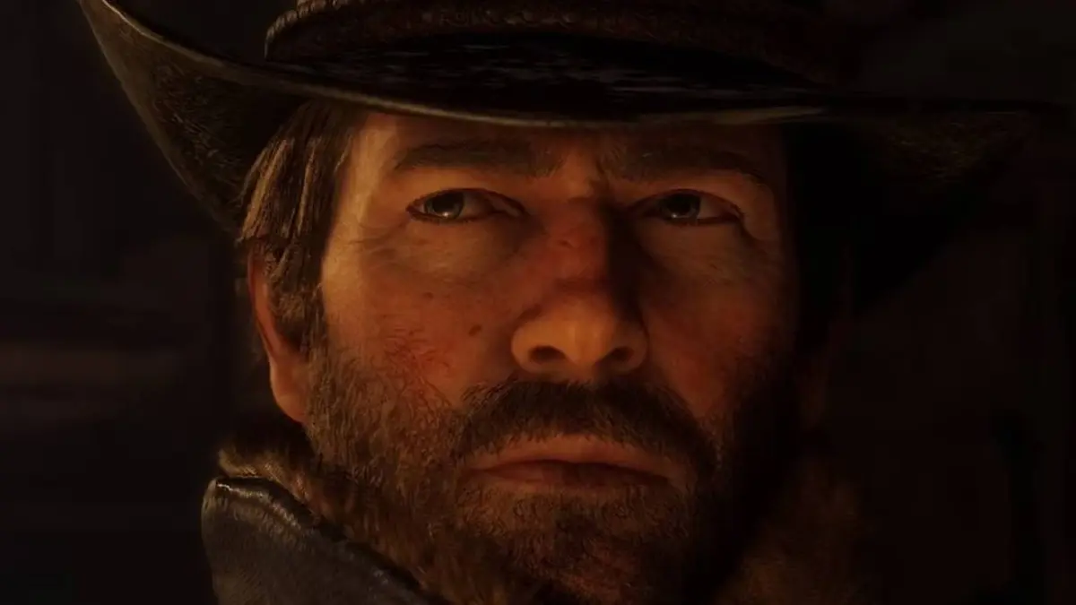 Arthur Morgan looking curious in Red Dead Redemption 2