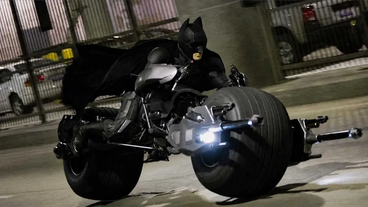 The Batpod in The Dark Knight