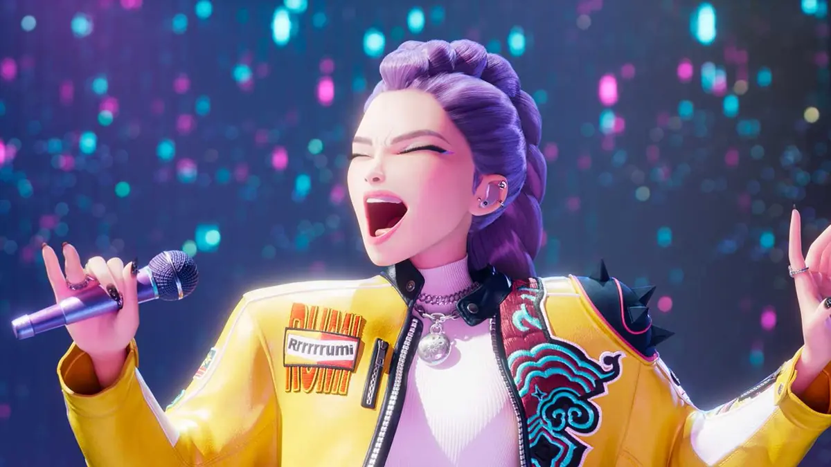 Rumi singing in KPop Demon Hunters