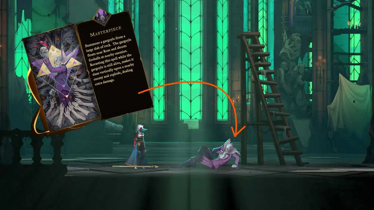 The Artist boss Location In Castlevania Belmont's Curse 1
