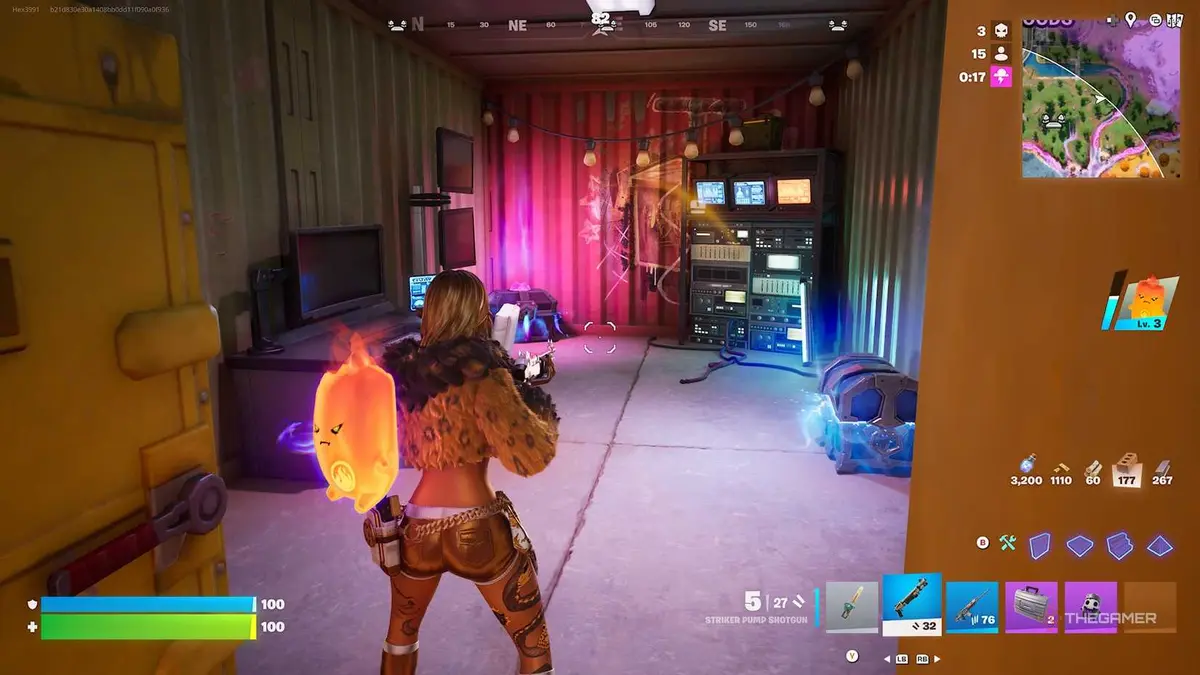 Fortnite small vault with two chests.