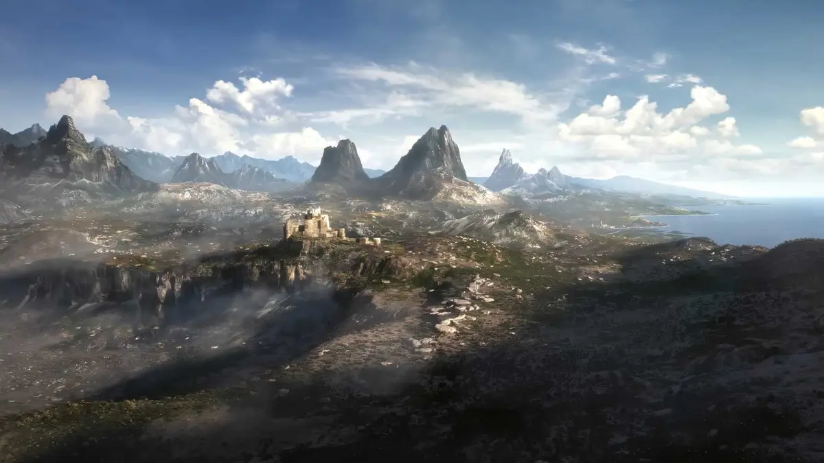 STOCK The Elder Scrolls 6 mountain range, from the 2018 teaser.