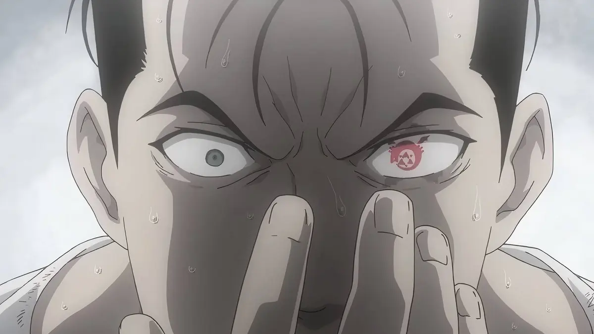 Young King Bradley with the mark of the Homunculus in his eye in Fullmetal Alchemist Brotherhood
