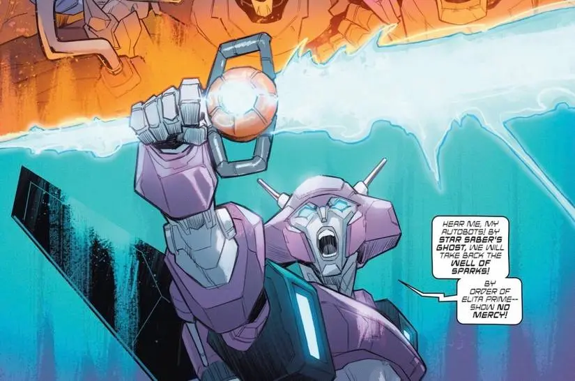 Transformers No. 37, Elita Prime, art by Karl Kerschl