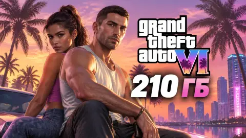 По утечке, GTA 6 на PS5 потребует 210 ГБ места