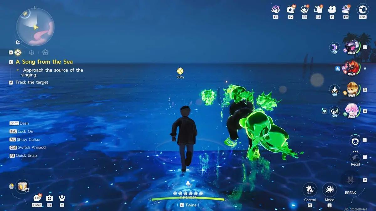 Follow the musical notes to reach Whisperwake Isles