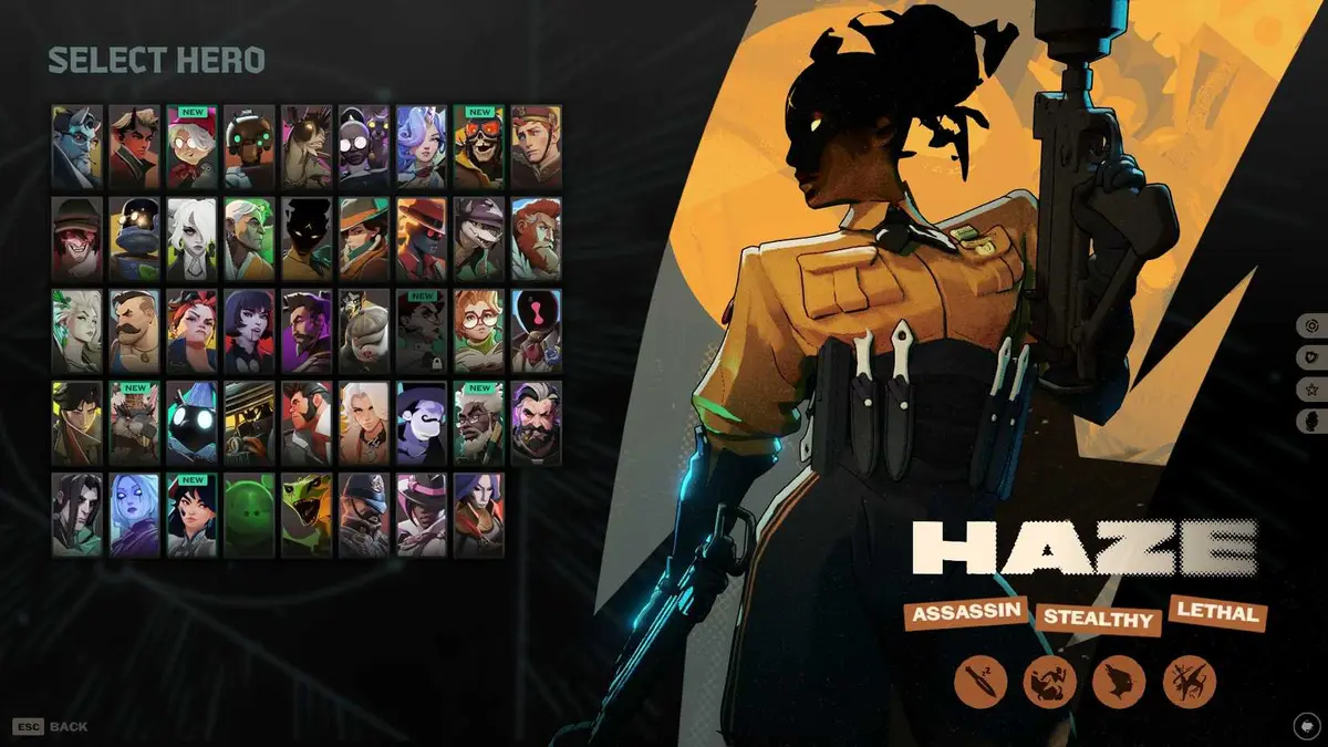 Haze's Splash Screen in Deadlock