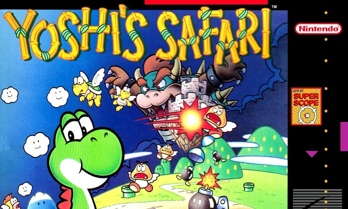 Yoshi's Safari Super Nintendo American Box Art