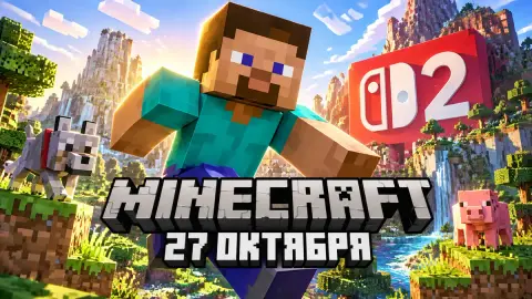 Minecraft для Switch 2 выйдет 27 октября за $29,99