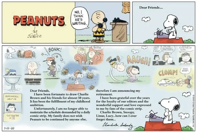 Charlie Brown peanuts final last