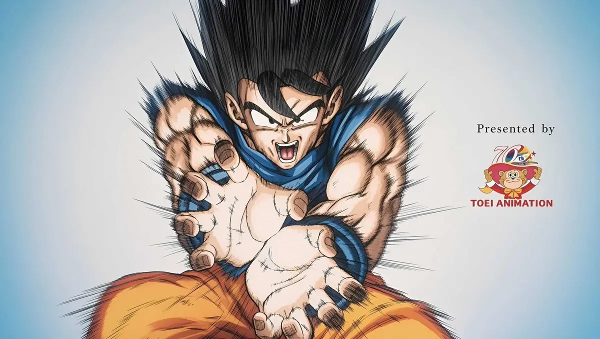 Goku firing a Kamehameha in the Dragon Ball Super: Beerus Opening