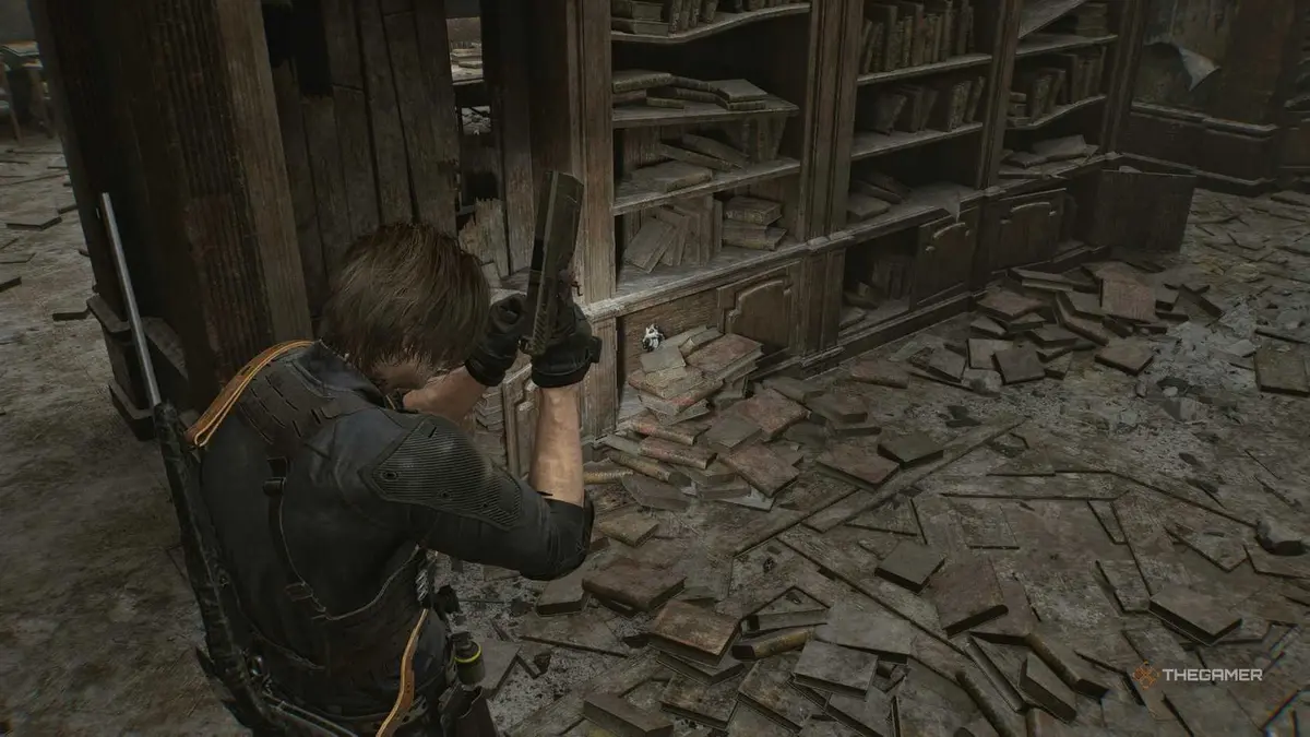 A player finding all Mr Raccoon statues in Resident Evil Requiem.
