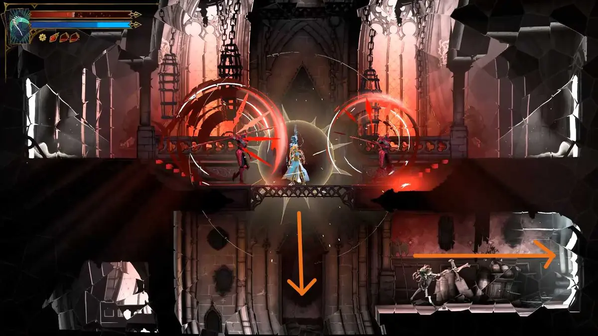 how to navigate hall of mirrors guide 25 in Castlevania Belmont's Curse