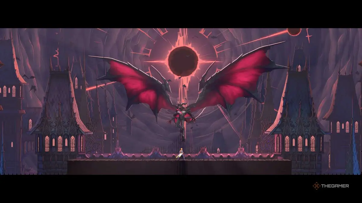 Rose fighting against Dracula in Castlevania: Belmont's Curse.