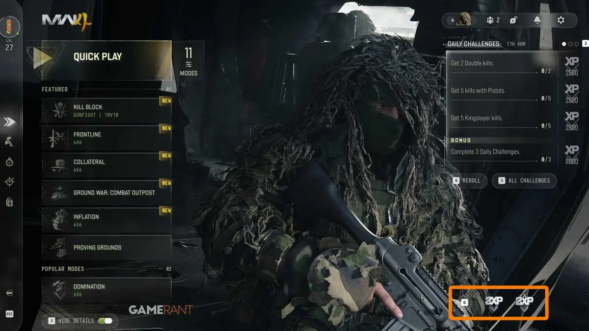 How to Activate Double XP Tokens in COD Modern Warfare 4
