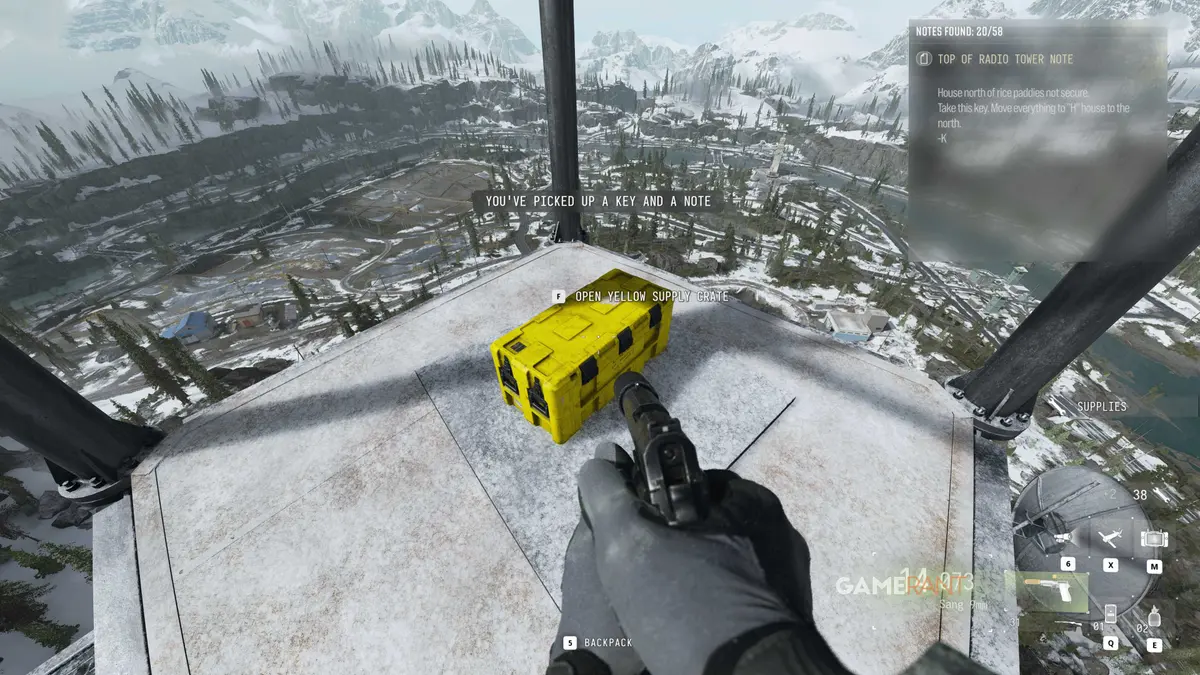 Radio Tower Yellow Crate - Stranded - Location - Modern Warfare 4 - 2