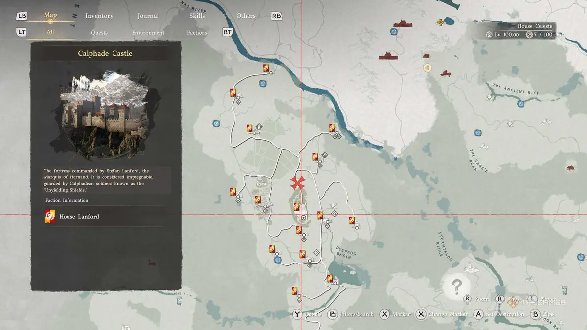 The Ambition In The Ruins Location On Map in Crimson Desert.