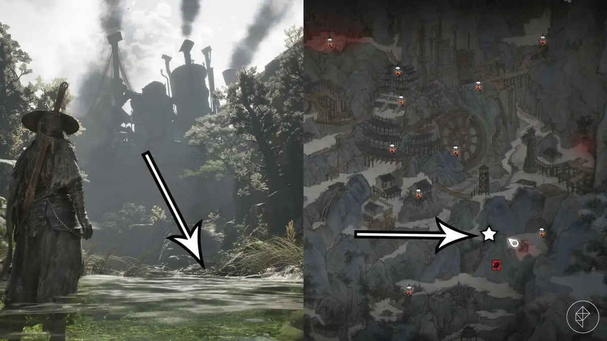 The third medicinal herb location in Phantom Blade Zero.