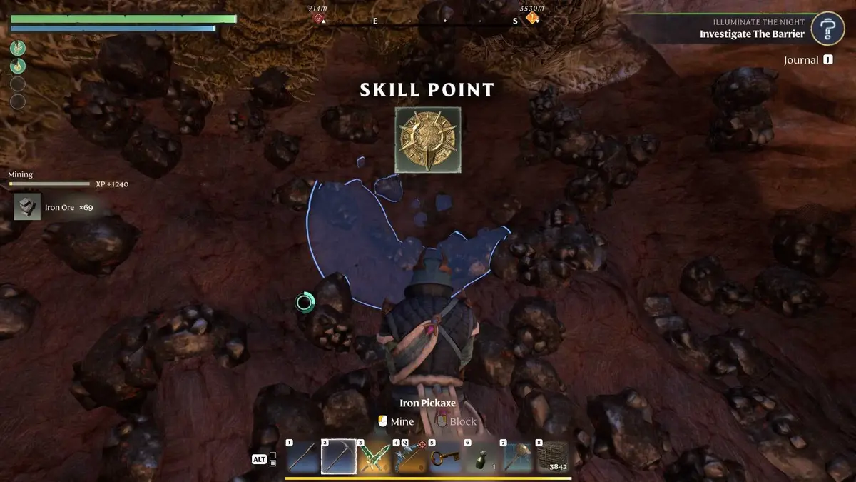 Enshrouded Mining Iron Ore