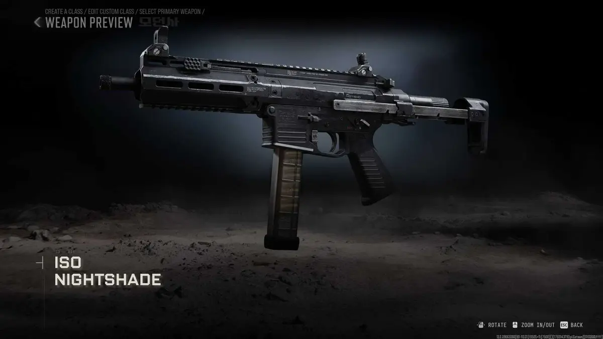 The ISO Nightshade in Modern Warfare 4.