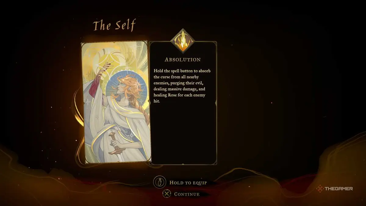 The Self tarot card in Castlevania: Belmont's Curse.