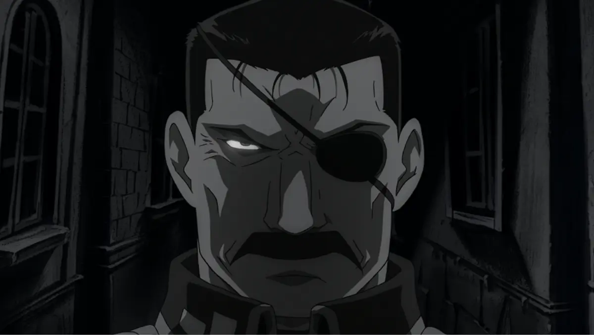 King Bradley appears in Fullmetal Alchemist: Brotherhood Episode 1