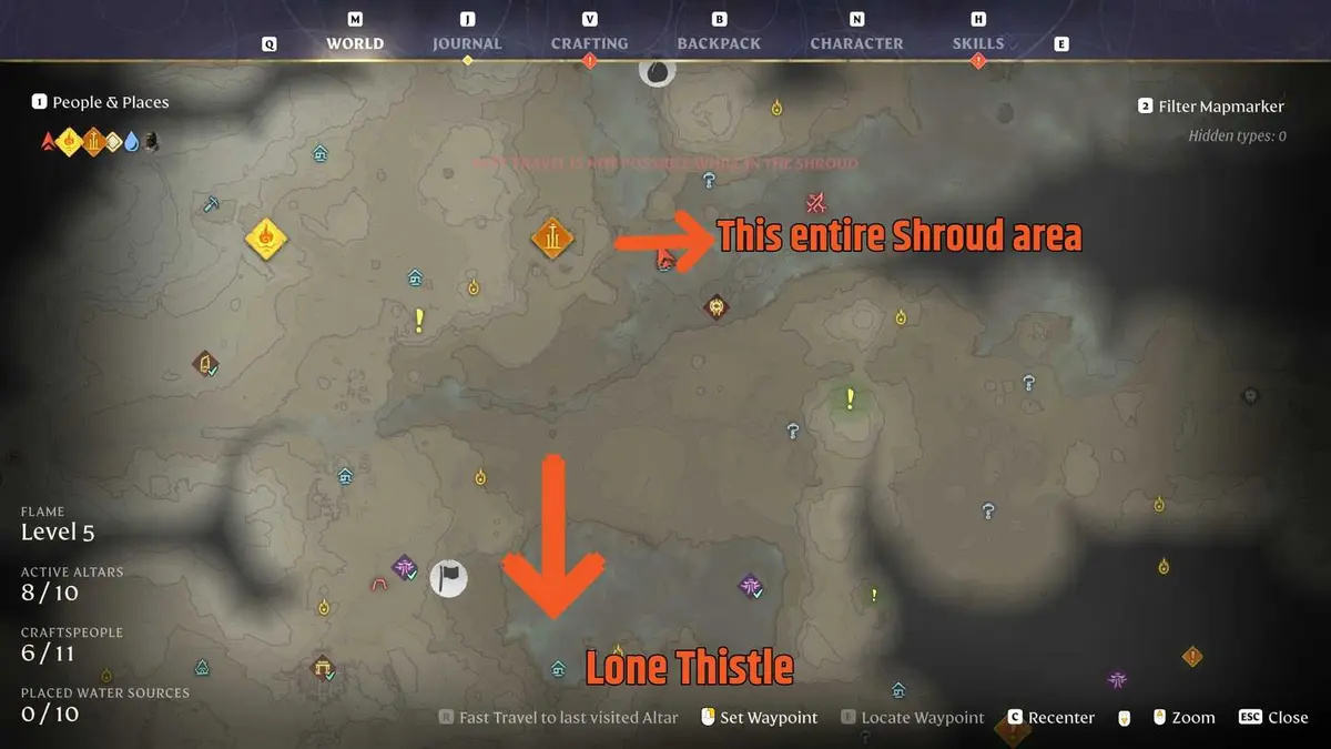 Enshrouded Best Places to Get Shroud Sacks