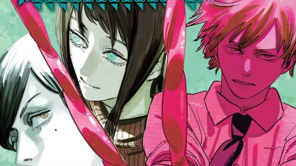 Denji Attacks on Chainsaw Man Volume 14 manga cover.