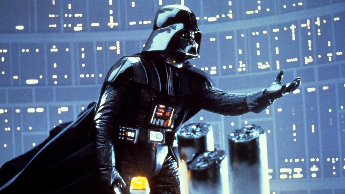 Darth Vader holding out his hand in The Empire Strikes Back